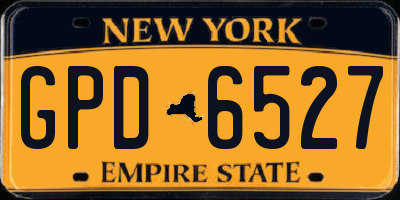 NY license plate GPD6527