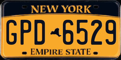 NY license plate GPD6529