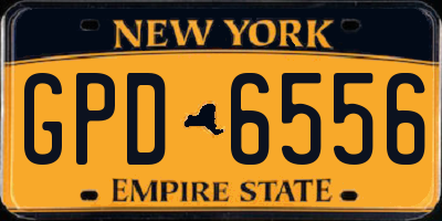 NY license plate GPD6556