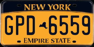 NY license plate GPD6559