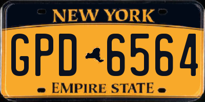 NY license plate GPD6564