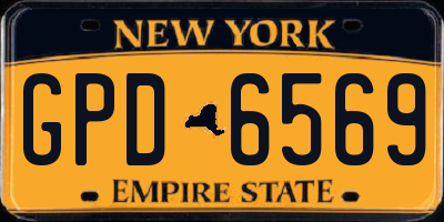 NY license plate GPD6569