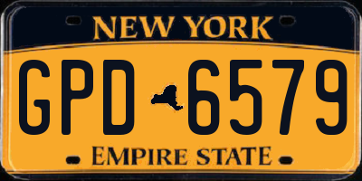 NY license plate GPD6579
