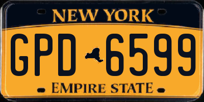 NY license plate GPD6599