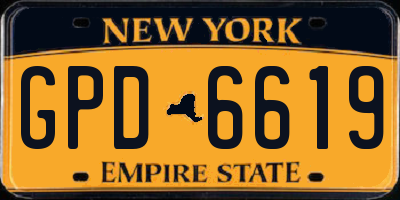 NY license plate GPD6619