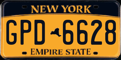 NY license plate GPD6628
