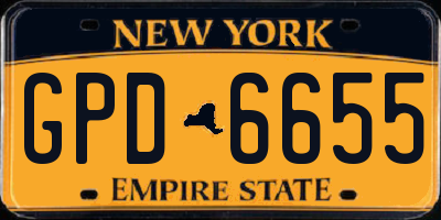 NY license plate GPD6655