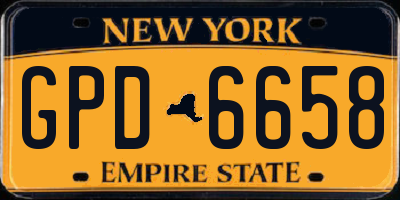 NY license plate GPD6658