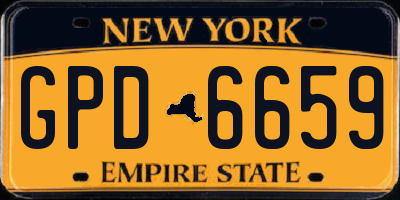 NY license plate GPD6659