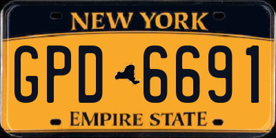 NY license plate GPD6691