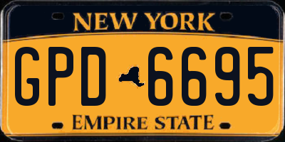NY license plate GPD6695