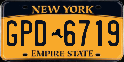 NY license plate GPD6719