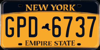 NY license plate GPD6737