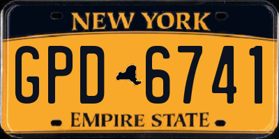NY license plate GPD6741