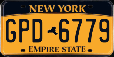 NY license plate GPD6779