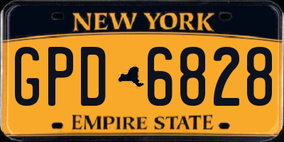 NY license plate GPD6828