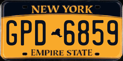 NY license plate GPD6859