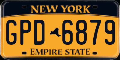 NY license plate GPD6879