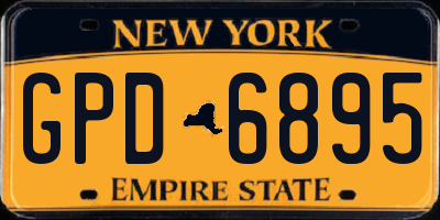 NY license plate GPD6895