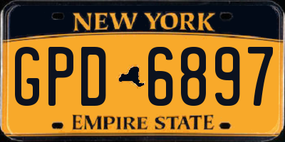 NY license plate GPD6897