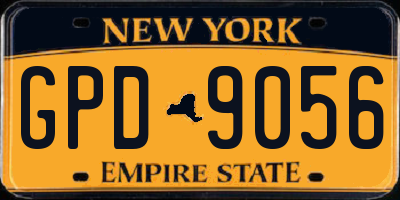 NY license plate GPD9056