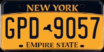 NY license plate GPD9057