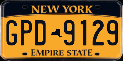 NY license plate GPD9129