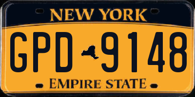 NY license plate GPD9148