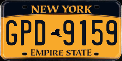 NY license plate GPD9159