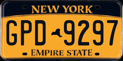 NY license plate GPD9297