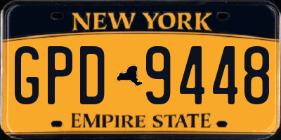 NY license plate GPD9448