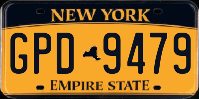 NY license plate GPD9479