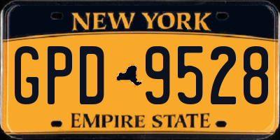 NY license plate GPD9528