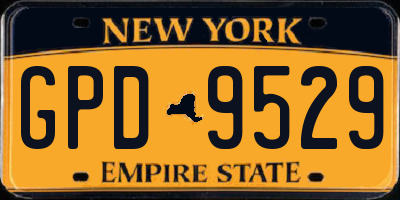 NY license plate GPD9529