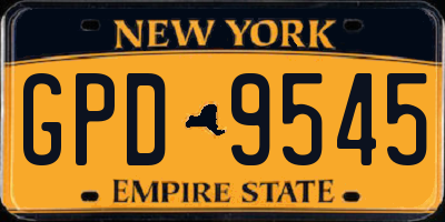 NY license plate GPD9545