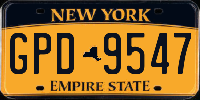 NY license plate GPD9547