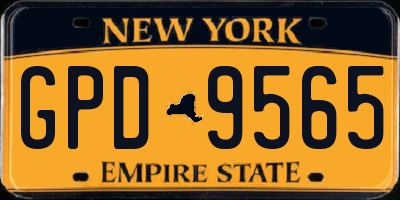 NY license plate GPD9565