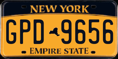 NY license plate GPD9656