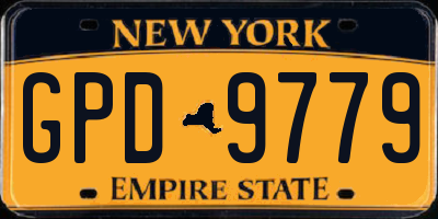 NY license plate GPD9779