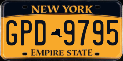 NY license plate GPD9795