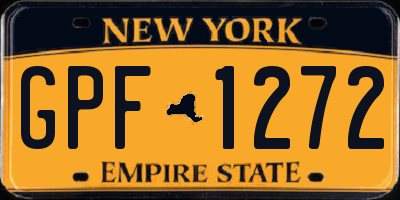 NY license plate GPF1272