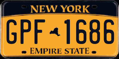 NY license plate GPF1686