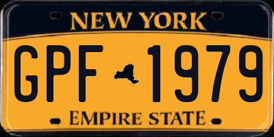NY license plate GPF1979