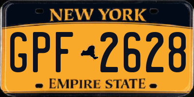 NY license plate GPF2628