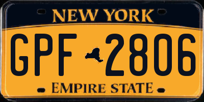 NY license plate GPF2806