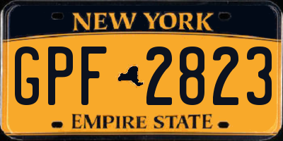 NY license plate GPF2823