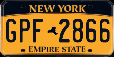 NY license plate GPF2866