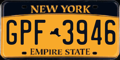 NY license plate GPF3946