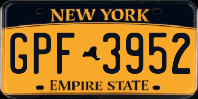 NY license plate GPF3952