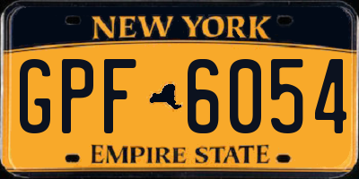 NY license plate GPF6054